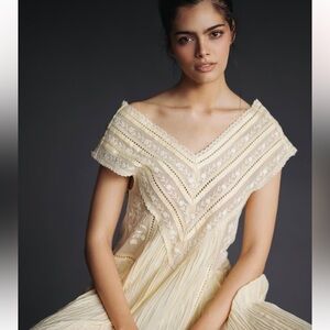 Zara Strapless Cream Dress